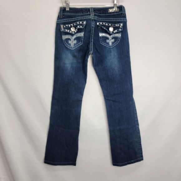 MISS Chic Denim Boot Cut Back Pocket embellishments - Picture 5 of 13